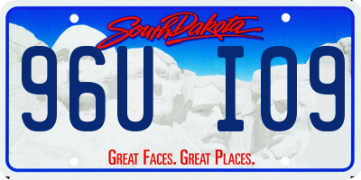 SD license plate 96UI09