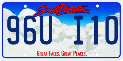 SD license plate 96UI10
