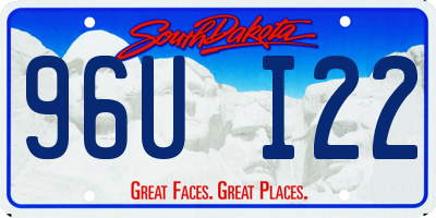 SD license plate 96UI22