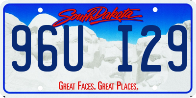 SD license plate 96UI29