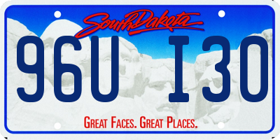 SD license plate 96UI30