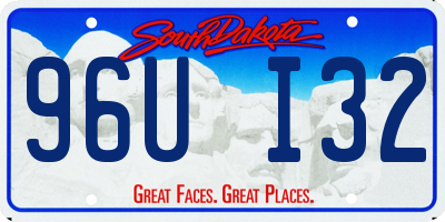 SD license plate 96UI32