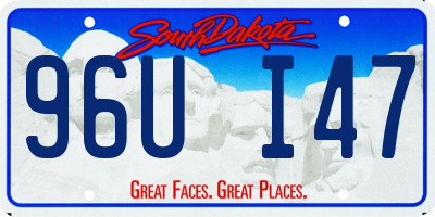 SD license plate 96UI47