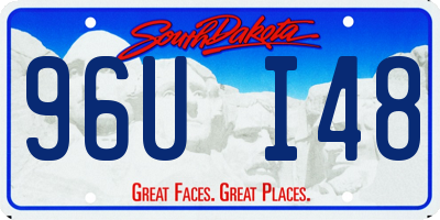 SD license plate 96UI48