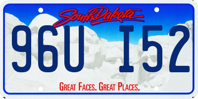SD license plate 96UI52