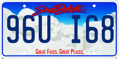 SD license plate 96UI68