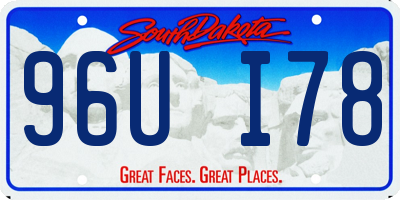 SD license plate 96UI78