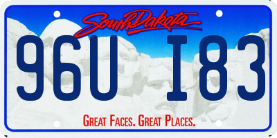 SD license plate 96UI83