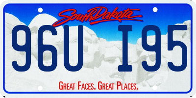 SD license plate 96UI95