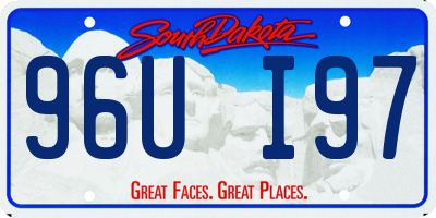 SD license plate 96UI97