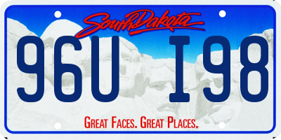 SD license plate 96UI98