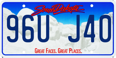 SD license plate 96UJ40