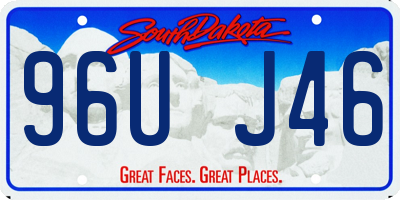 SD license plate 96UJ46