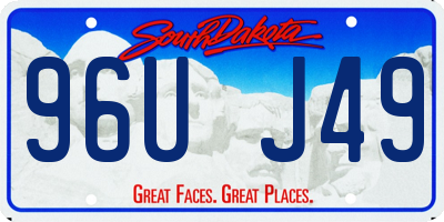 SD license plate 96UJ49