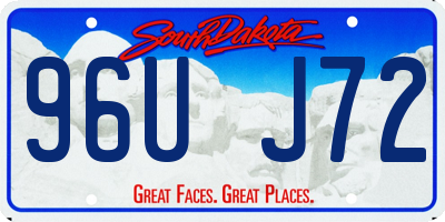 SD license plate 96UJ72