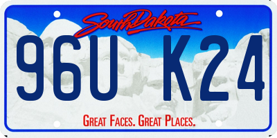 SD license plate 96UK24