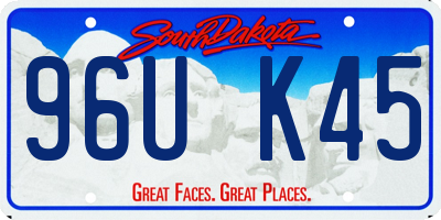 SD license plate 96UK45