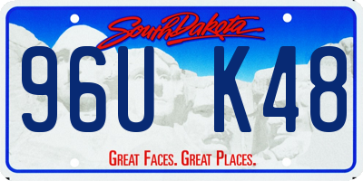 SD license plate 96UK48