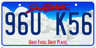 SD license plate 96UK56