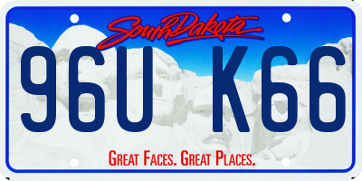 SD license plate 96UK66
