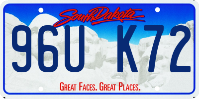 SD license plate 96UK72