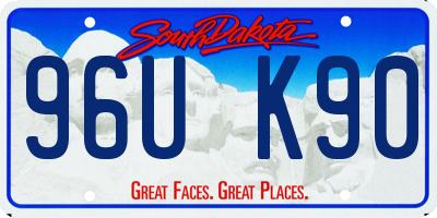SD license plate 96UK90