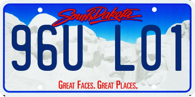 SD license plate 96UL01