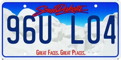 SD license plate 96UL04