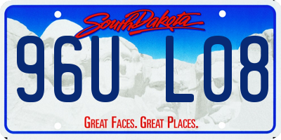 SD license plate 96UL08