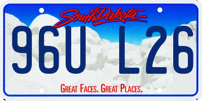 SD license plate 96UL26