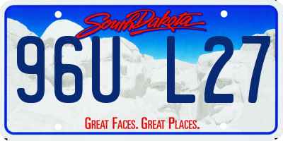 SD license plate 96UL27