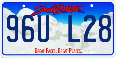 SD license plate 96UL28