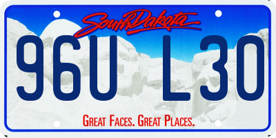 SD license plate 96UL30
