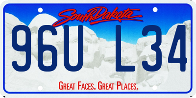 SD license plate 96UL34
