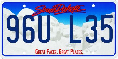 SD license plate 96UL35