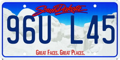 SD license plate 96UL45