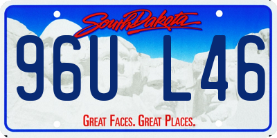 SD license plate 96UL46