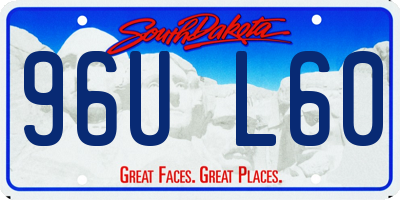 SD license plate 96UL60
