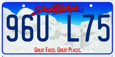 SD license plate 96UL75