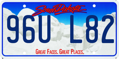 SD license plate 96UL82