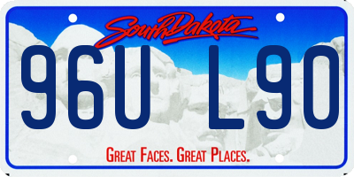 SD license plate 96UL90