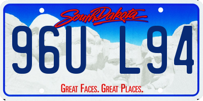 SD license plate 96UL94