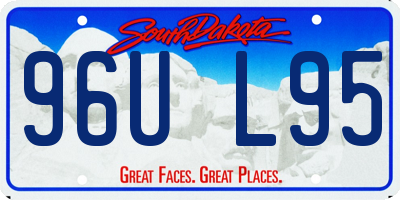 SD license plate 96UL95