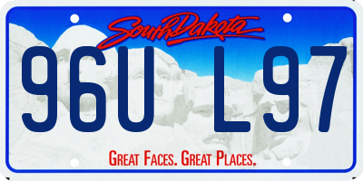 SD license plate 96UL97