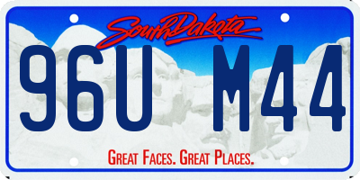 SD license plate 96UM44