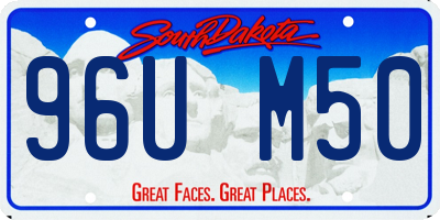 SD license plate 96UM50