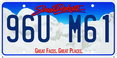 SD license plate 96UM61