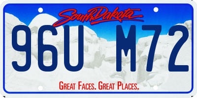 SD license plate 96UM72
