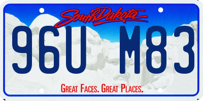 SD license plate 96UM83