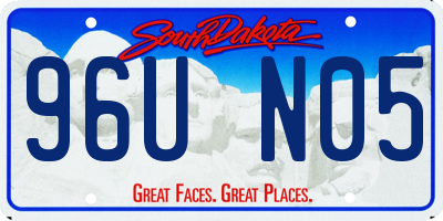 SD license plate 96UN05